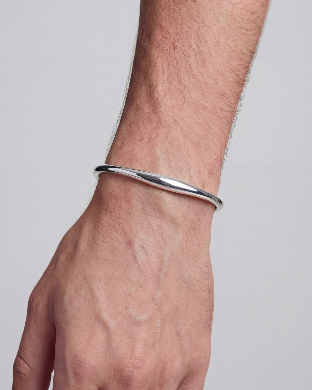 Wave Open Cuff | Silver 2