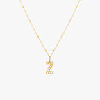 Pearl Initial Necklace 34