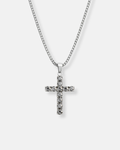 Zirconia Cross Necklace | Quartz 1