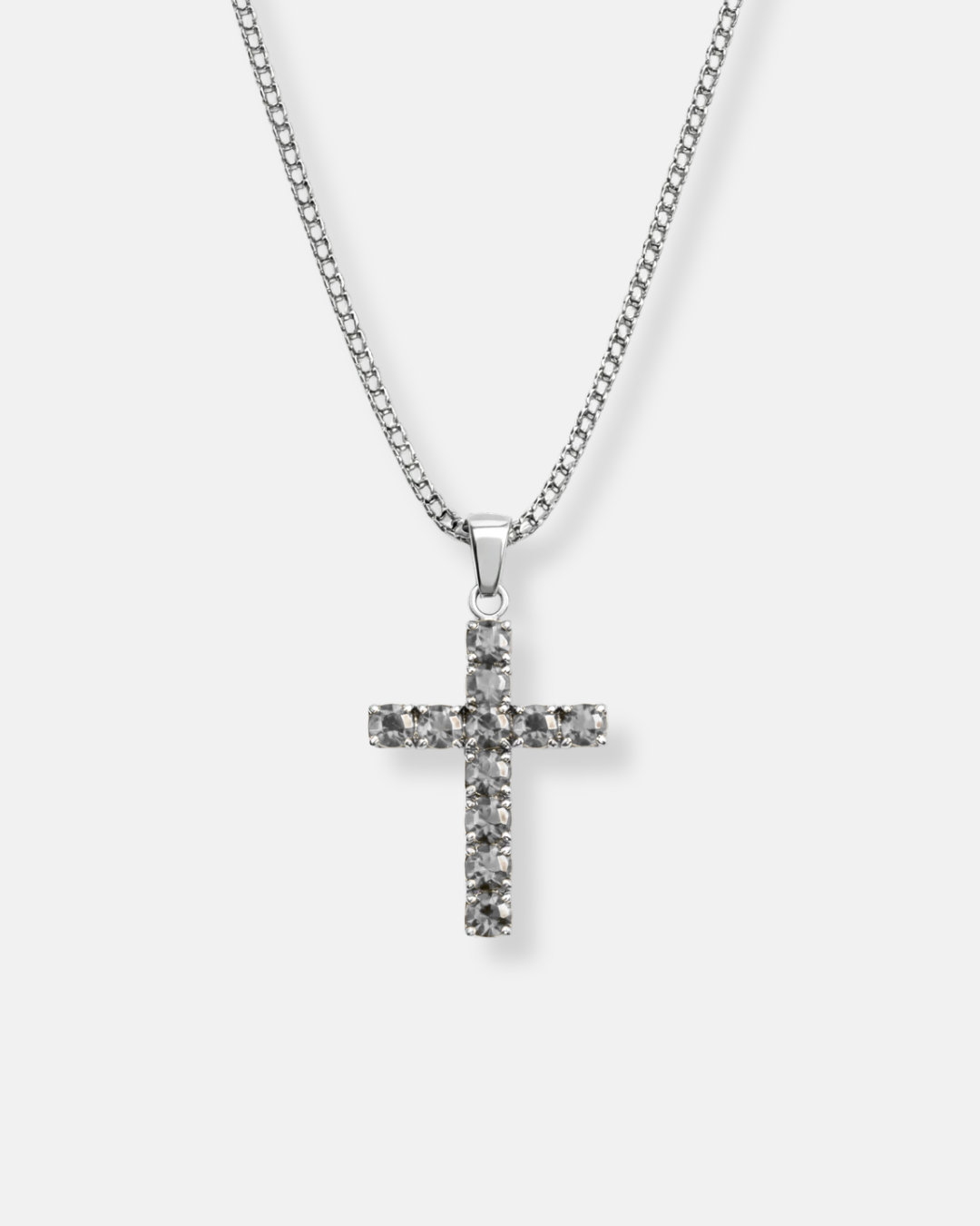 Zirconia Cross Necklace | Quartz 1