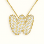 Golden Initial Necklace 29