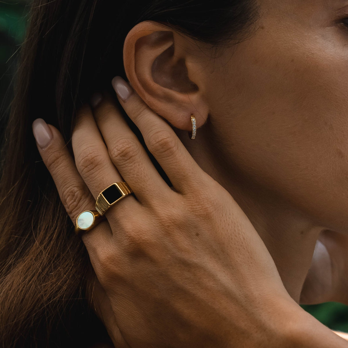 "Kaya" Onyx Ring 8