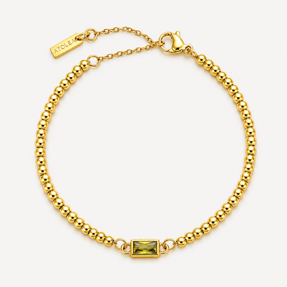 Beaded Birthstone Bracelet 18