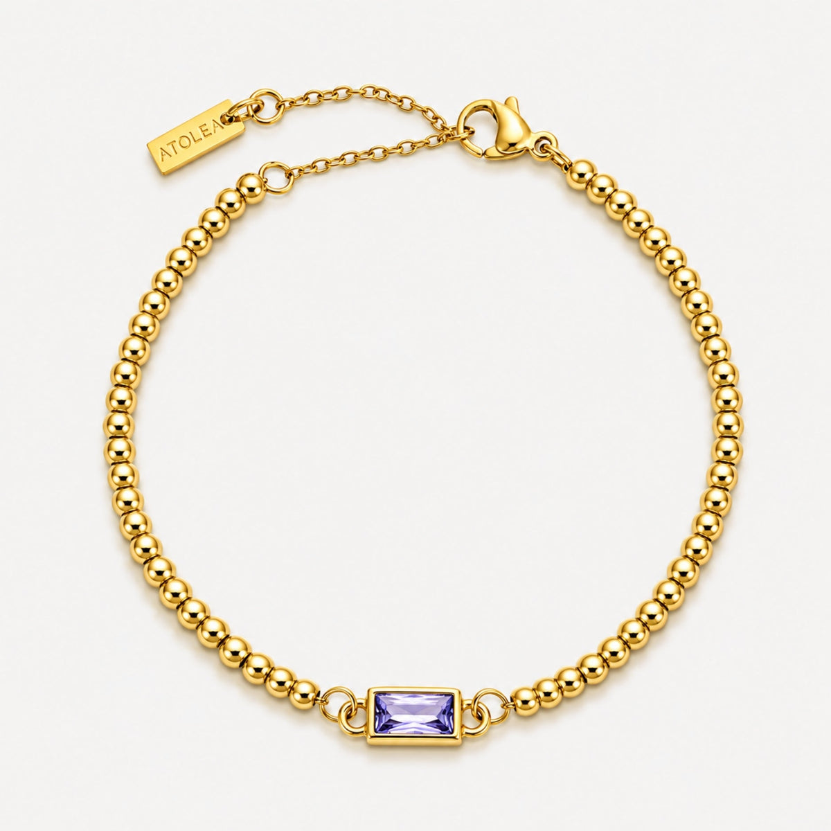 Beaded Birthstone Bracelet 22