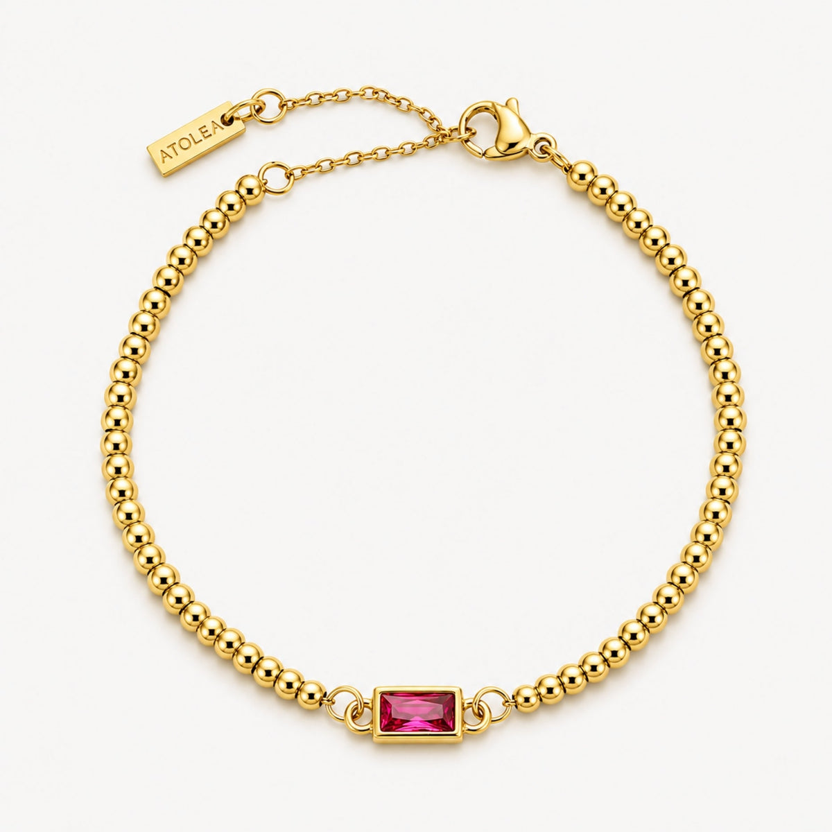Beaded Birthstone Bracelet 17