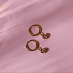 Birthstone Charm Hoops 9