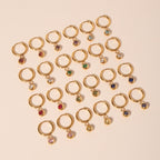 Birthstone Charm Hoops 2