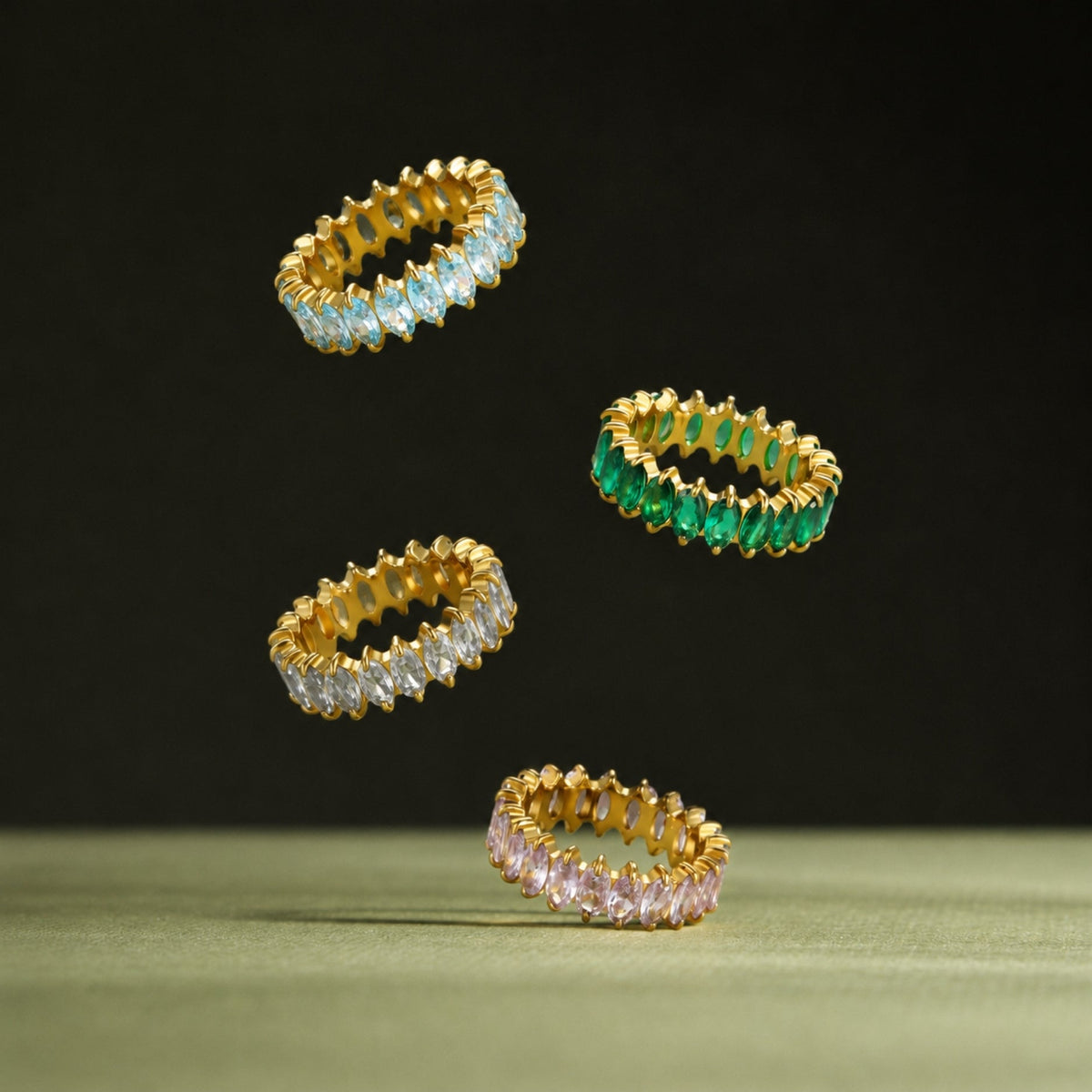 Birthstone Eternity Ring 12