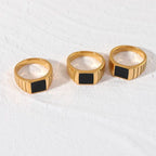 "Kaya" Onyx Ring 9