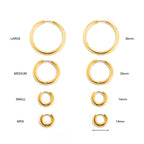 Thick Hoop Earrings 5