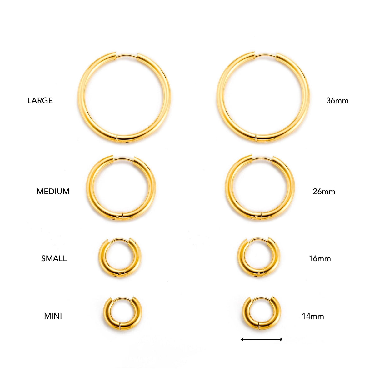 Thick Hoop Earrings 5