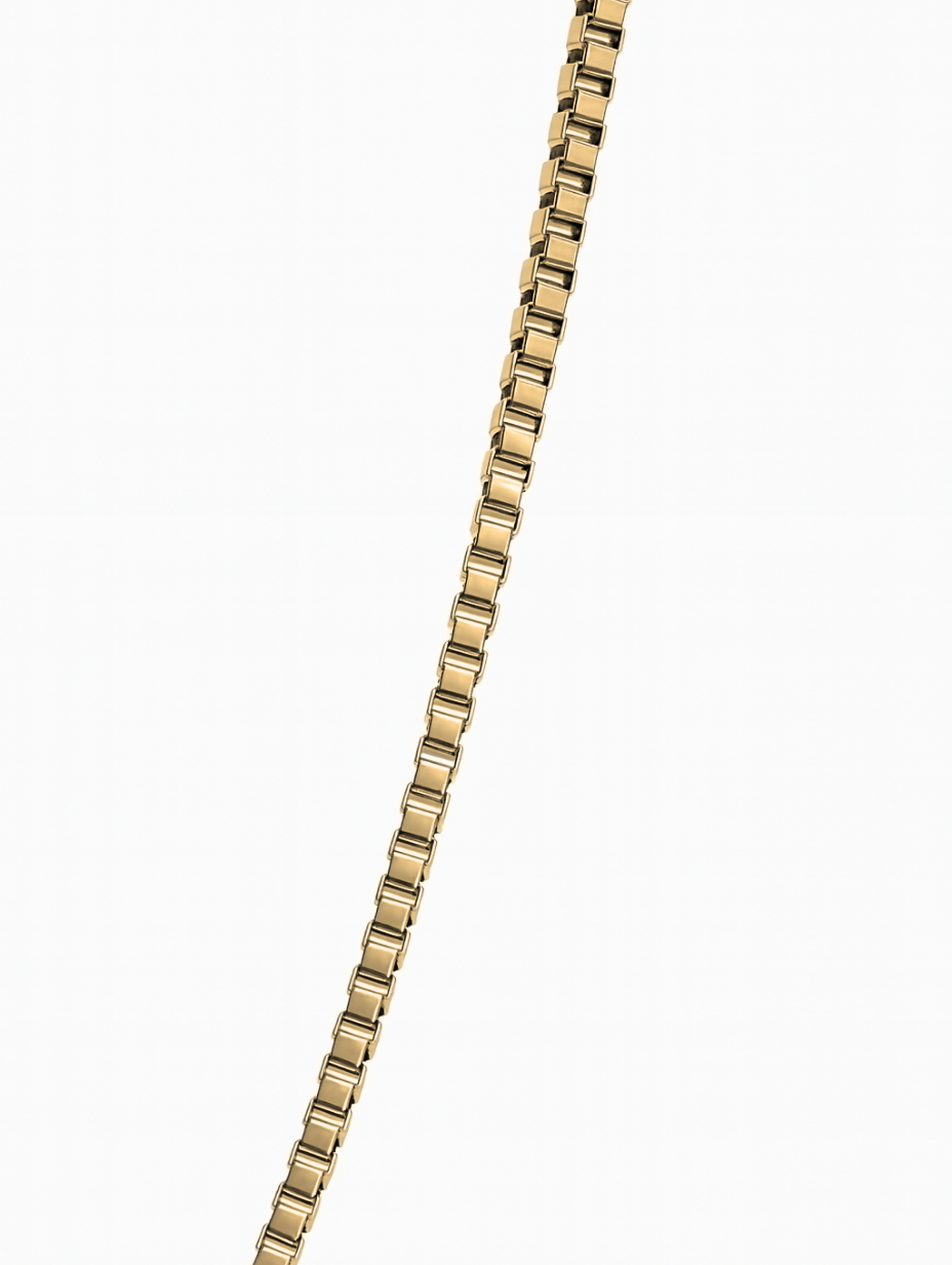Box Necklace | 18K Gold 6