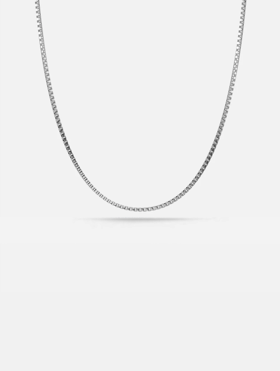 Box Necklace | Platinum 1