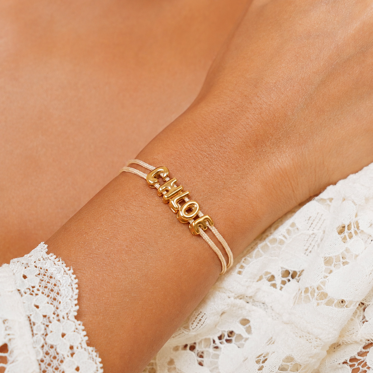 Bubble Name Bracelet 1