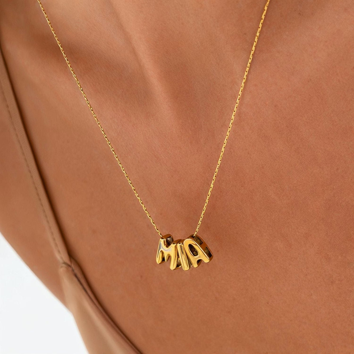 Bubble Name Necklace 1