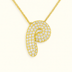 Golden Initial Necklace 22