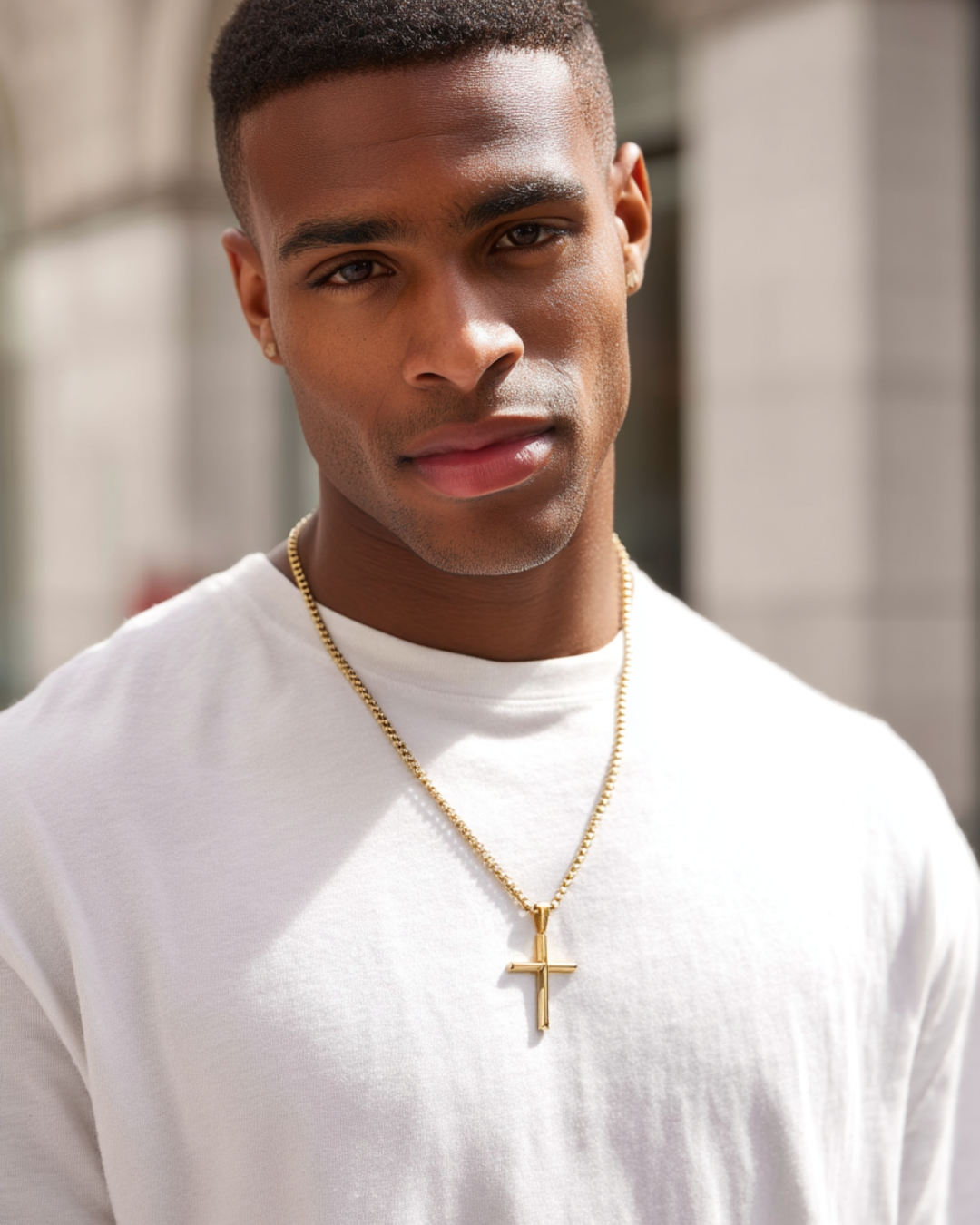 Christian Cross Necklace | Gold 4