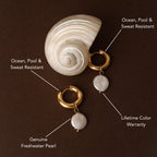 Chunky Pearl Hoops 6