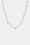 Clover Necklace I Nacre Silver 1
