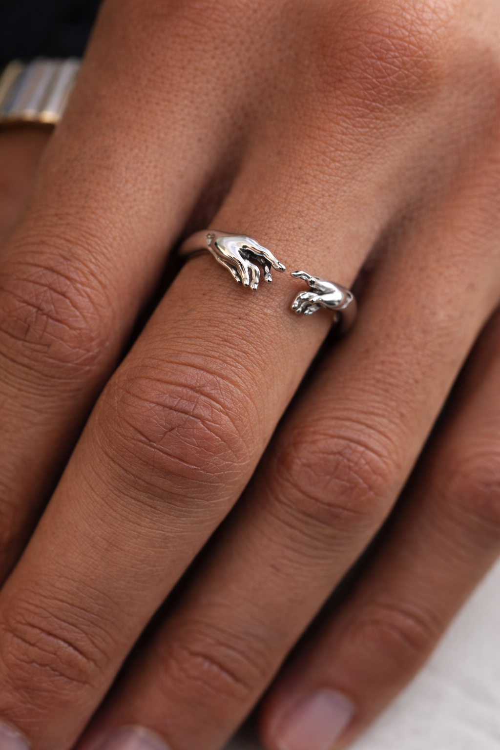 Creation Of Adam Ring | Silver 3