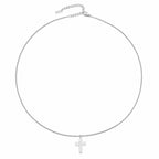 Mother of Pearl Cross Necklace 8