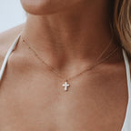 Pearl Cross Necklace 6