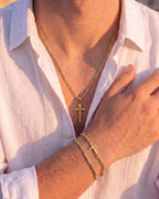 Cross Bracelet | Gold 4