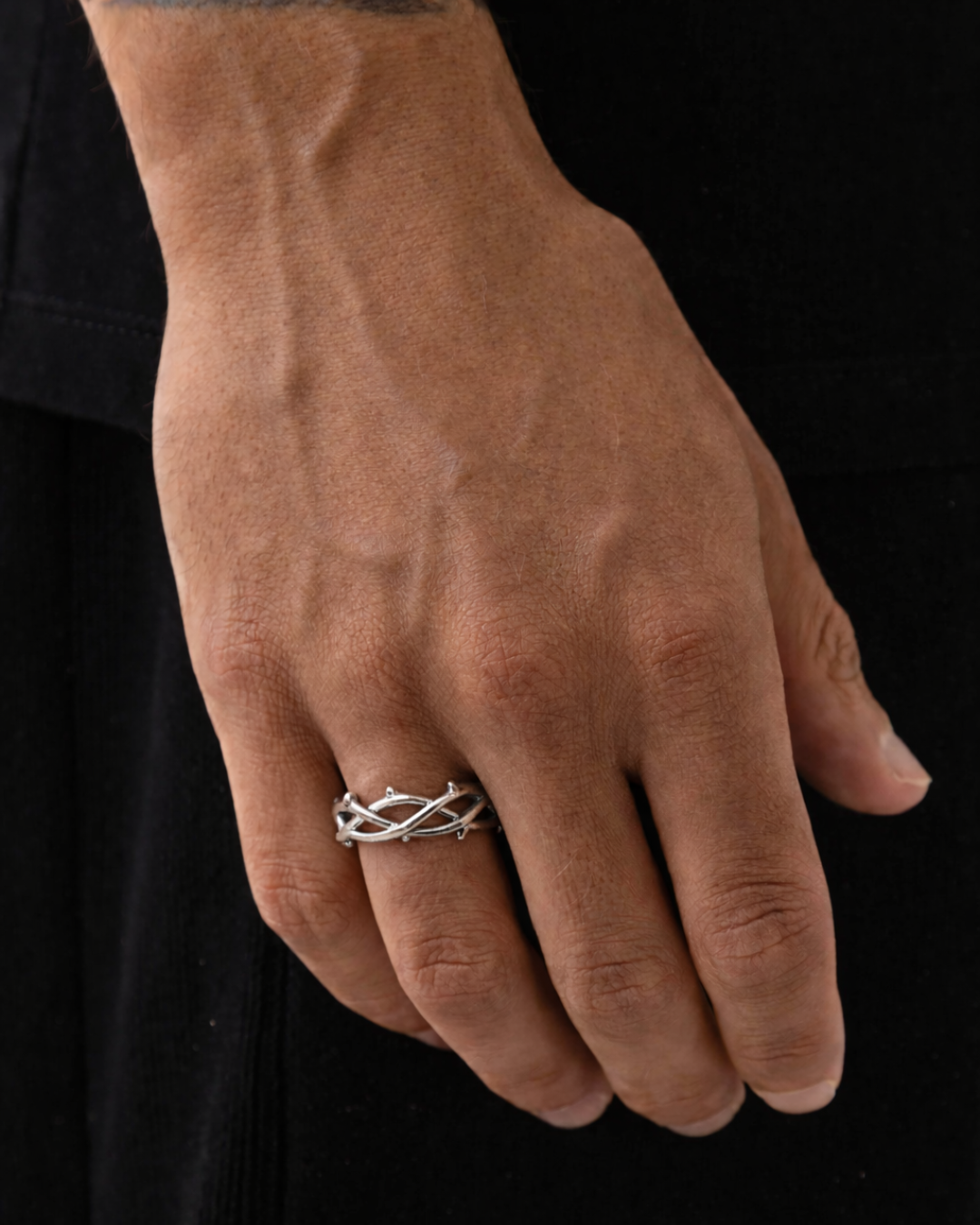 Crown Of Thorns Ring I Silver 3