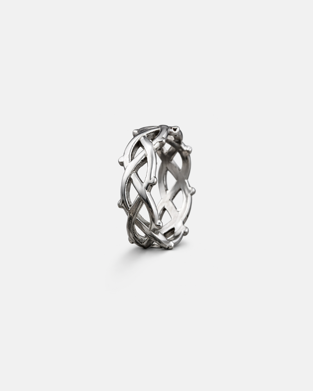 Crown Of Thorns Ring I Silver 4