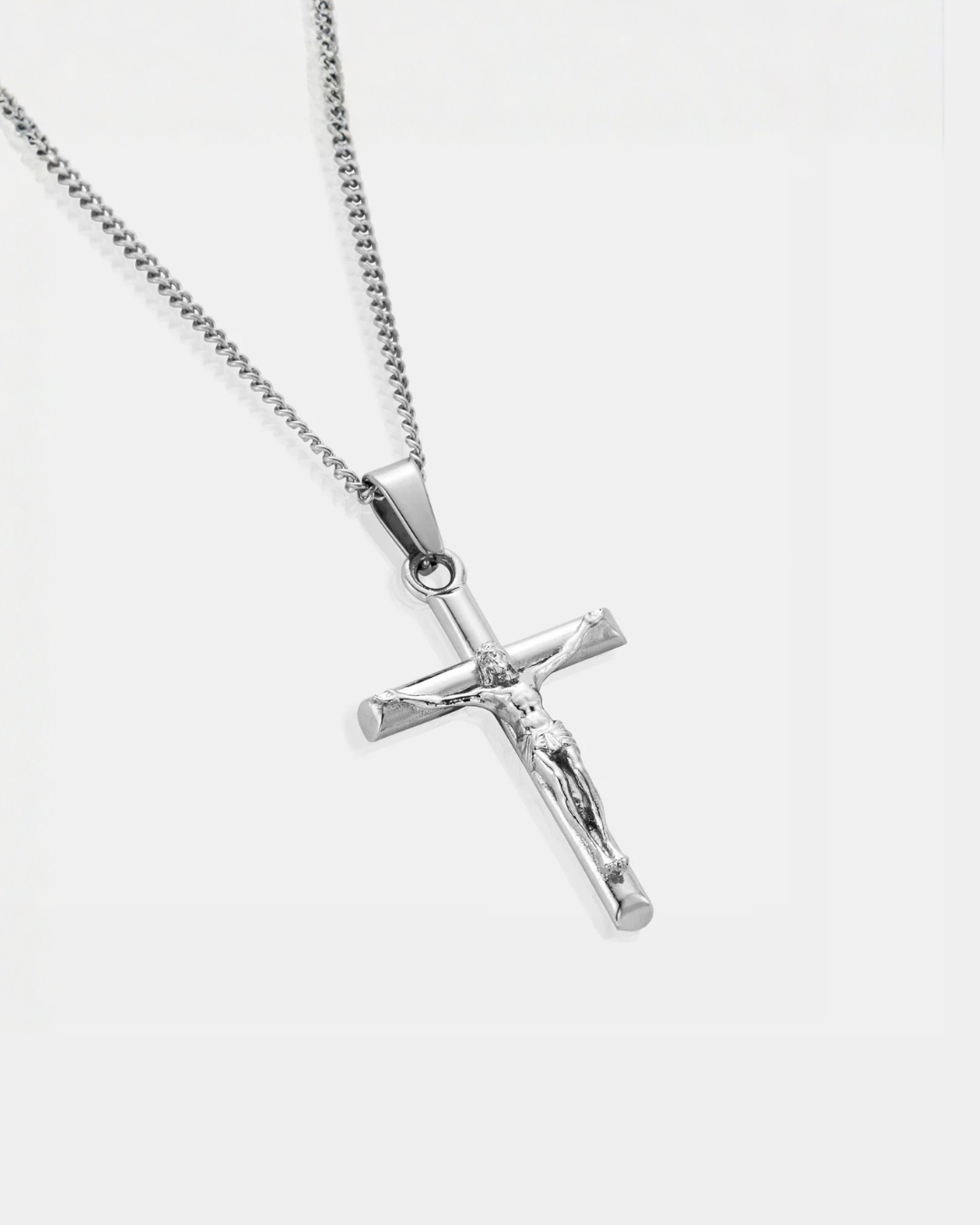 Crucifix Pendant Necklace I Silver 3