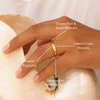 One-Initial Crystal Ring 4