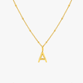 Initial & Birthstone Charm Necklace 1