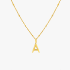 Initial & Birthstone Charm Necklace 1