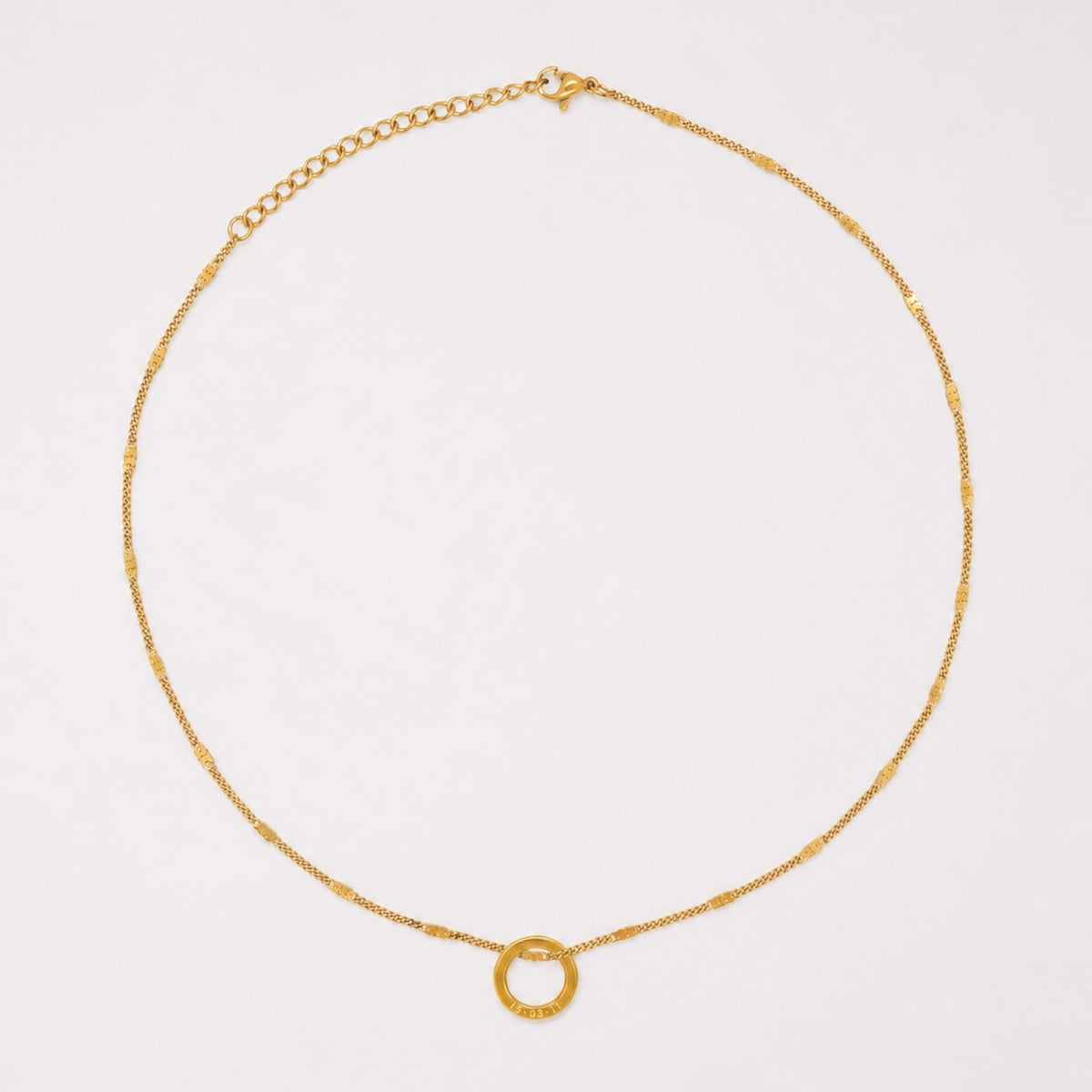 Engravable Ring Necklace 2
