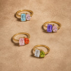 Toi et Moi Birthstone Ring 14