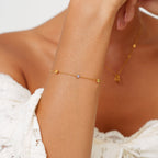 Custom Birthstone Bracelet 18