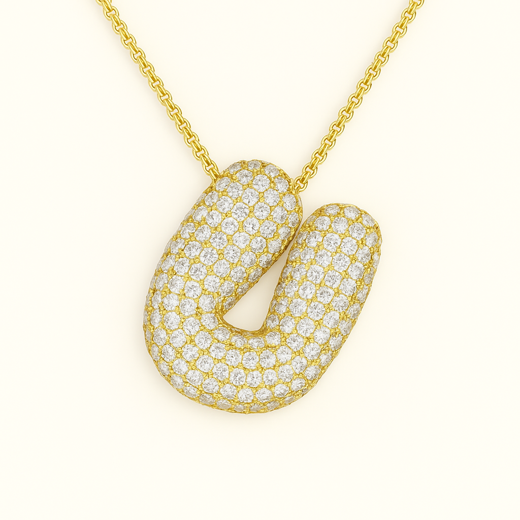 Golden Initial Necklace 27