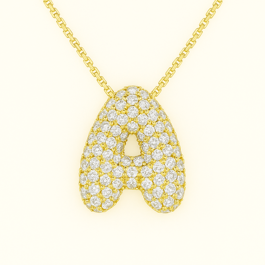 Golden Initial Necklace 7