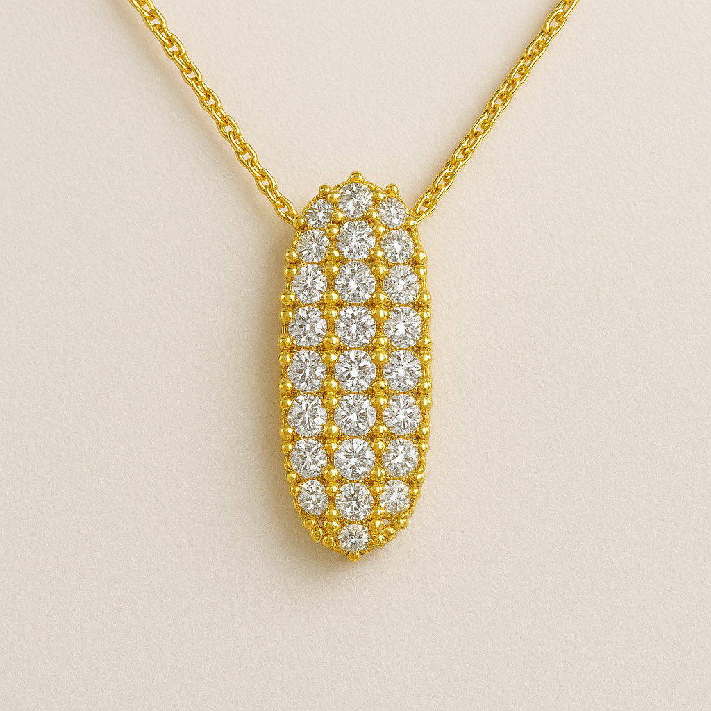 Golden Initial Necklace 15