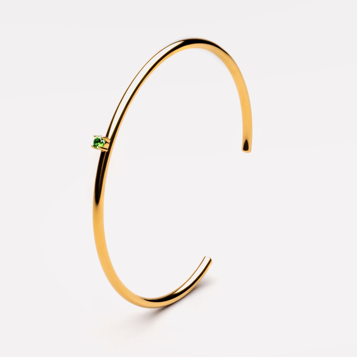 Thin Emerald Cuff 2