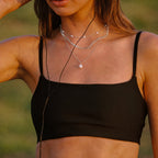 Dainty Gold Pearl Choker 15