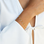 Double White Beaded Bracelet 1