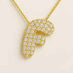 Golden Initial Necklace 12