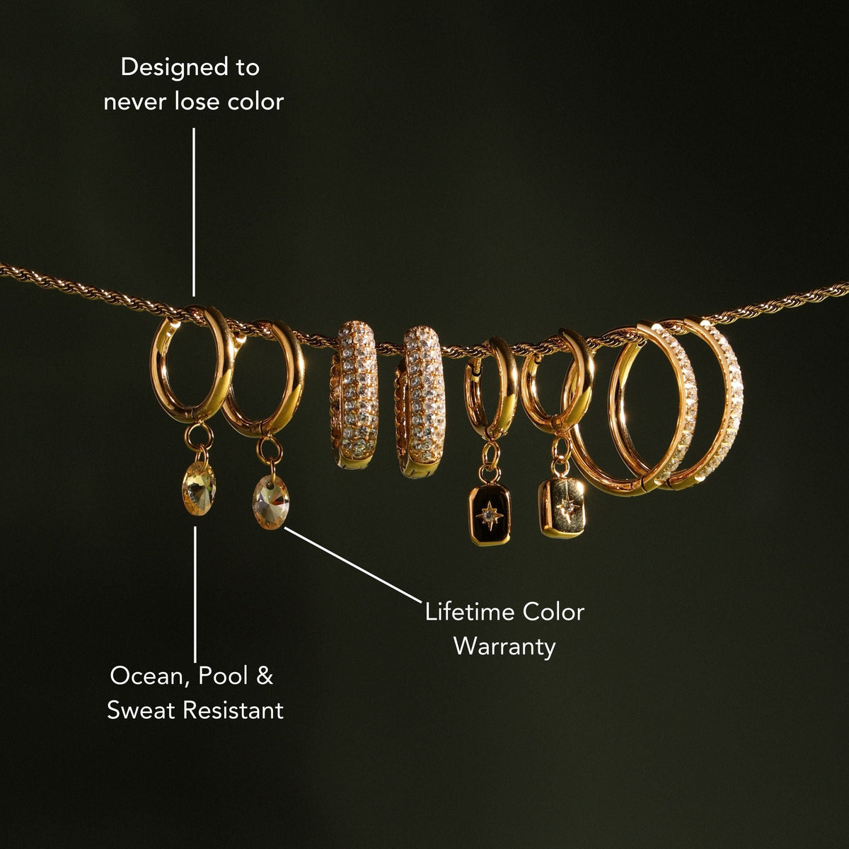 Rosé Drop Earrings 8