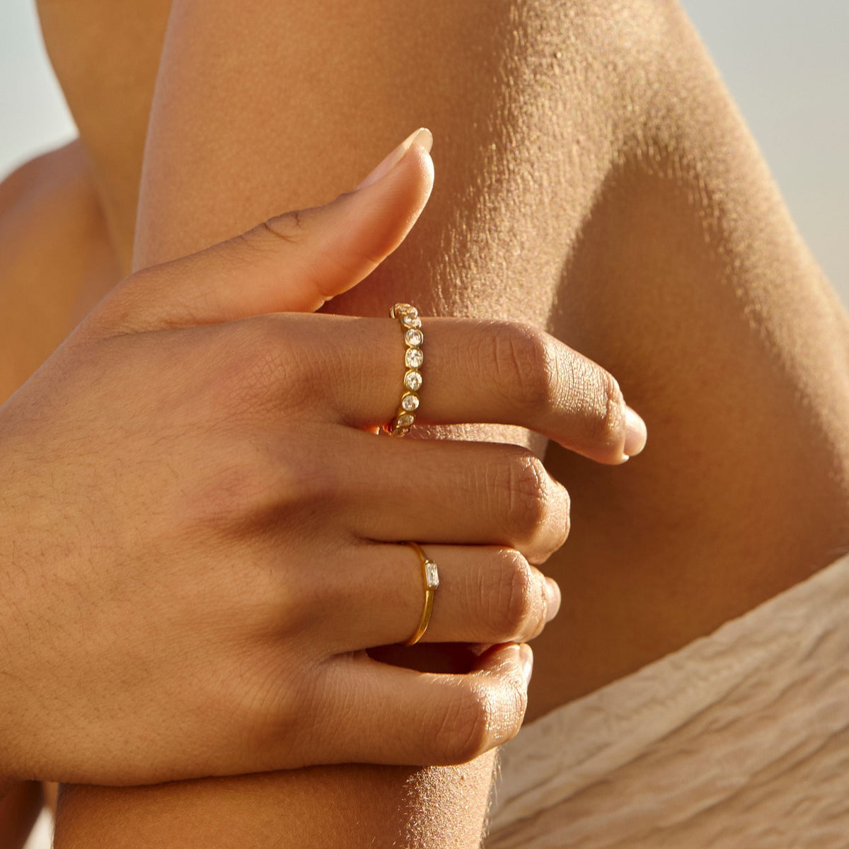 Dainty Crystal Ring 5