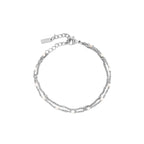 Double White Beaded Bracelet 11