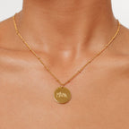 Drawing Disc Necklace 2