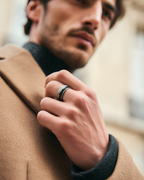 Duo Marée Carbon Ring | Black Carbon Inlay 2