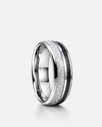 Duo Marée Carbon Ring | Black Carbon Inlay 3