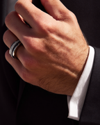 Duo Marée Carbon Ring | Black Carbon Inlay 4